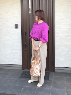 「LUCA（ルカ）のアイテム」を使った、ぐっさんさん（レディース・166cm）の春コーディネート