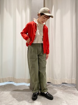 「My Fav. CHILD WOMAN（マイファブチャイルドウーマン）のアイテム」を使った、kinさん（レディース・153cm）の秋コーディネート