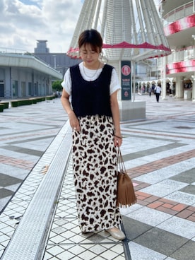 「アイテム（アクセサリー）」を使った、yurioneさん（レディース・154cm）の秋コーディネート