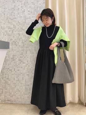 「アイテム（ワンピース/ドレス）」を使った、yurioneさん（レディース・154cm・40代）の春コーディネート