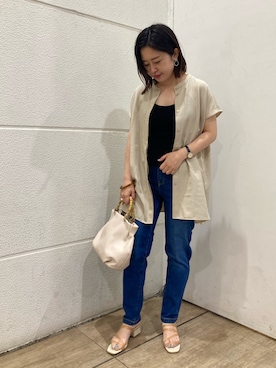 「Green　Parks（グリーンパークス）のアイテム」を使った、yurioneさん（レディース・154cm・40代）の夏コーディネート