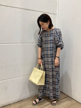 「アイテム（ワンピース/ドレス）」を使った、yurioneさん（レディース・154cm・40代）の夏コーディネート