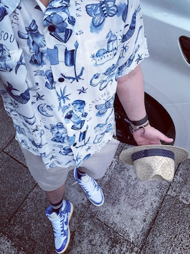 「府中市」｜sneakermafia777さん（メンズ・173cm）の夏コーディネート