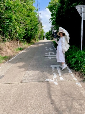 「PINK HOUSE（ピンクハウス）のアイテム」を使った、まみたんさん（レディース・167cm）の夏コーディネート