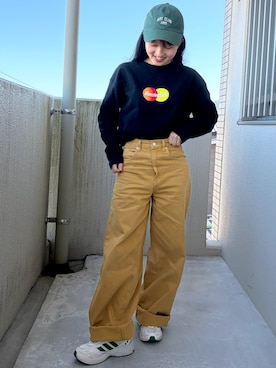 「アイテム（帽子）」を使った、mさん（レディース・150cm・20代）の冬コーディネート