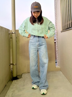 「GRL（グレイル）のアイテム（帽子）」を使った、mさん（レディース・150cm）の冬コーディネート