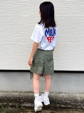 「X-girl（エックスガール）のアイテム」を使った、mさん（レディース・150cm）の秋コーディネート