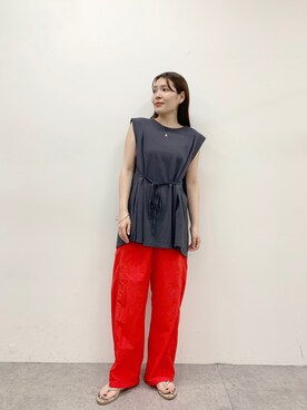 わたなべちひろさん（レディース・157cm）の夏コーディネート