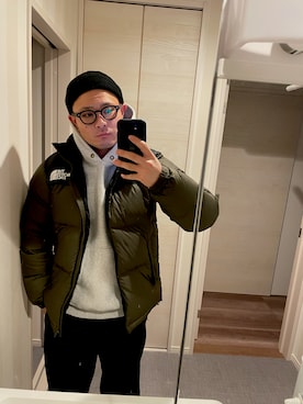 「ヌプシ」｜「アイテム（スウェットパンツ）」を使った、ひでさん（メンズ・168cm）の冬コーディネート