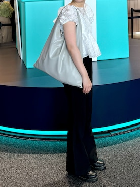 「スナイデル」｜お餅さん（レディース・159cm）の夏コーディネート