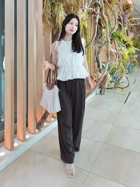 「アイテム（キャミソール）」を使った、あいりさん（レディース・157cm・20代）の夏コーディネート