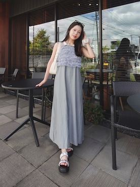 「アイテム（ピアス（両耳用））」を使った、あいりさん（レディース・157cm・20代）の夏コーディネート