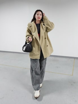 「アイテム（その他アウター）」を使った、あいりさん（レディース・157cm・20代）の冬コーディネート