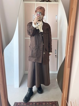 「春ワンピ」｜あいりさん（レディース・157cm）の春コーディネート