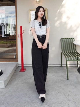 「アイテム（トップス）」を使った、あいりさん（レディース・157cm）の夏コーディネート