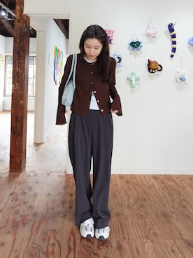 「ete（エテ）のアイテム」を使った、あいりさん（レディース・157cm）の春コーディネート