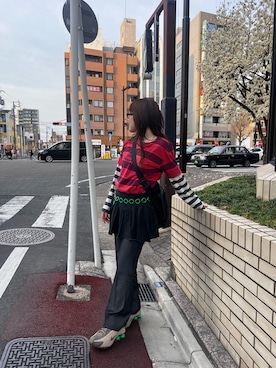 「BEAMS（ビームス）のアイテム」を使った、honoさん（レディース・159cm）の春コーディネート