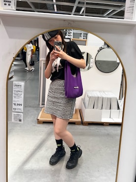 「VINTAGE（ヴィンテージ）のアイテム」を使った、honoさん（レディース・159cm）の夏コーディネート