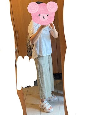 「Alphabets alphabet（アルファベッツアルファベット）のアイテム」を使った、ゆきぽんさん（レディース・162cm）の夏コーディネート