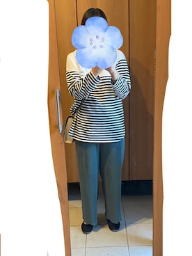 「Alphabets alphabet（アルファベッツアルファベット）のアイテム」を使った、ゆきぽんさん（レディース・162cm）の春コーディネート