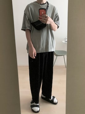 「アイテム（ボディバッグ/ウエストポーチ）」を使った、KAISEIさん（メンズ・175cm・10代）の夏コーディネート