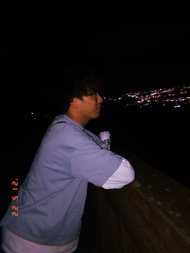 「POLO RALPH LAUREN（ポロ ラルフ ローレン）のアイテム（Tシャツ/カットソー、ブルー系）」を使った、shotaさん（メンズ・178cm）の夏コーディネート