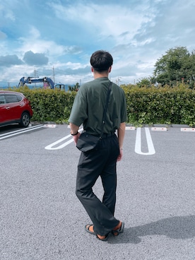 「FREAK'S STORE（フリークスストア）のアイテム（Tシャツ/カットソー、グリーン系）」を使った、shotaさん（メンズ・178cm）の夏コーディネート