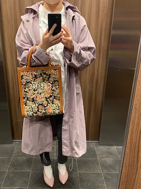 「LAROUTE（ラルート）のアイテム」を使った、まかおりさん（レディース・159cm）の春コーディネート