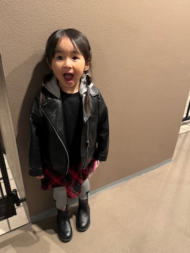 「アイテム（ワンピース/ドレス）」を使った、MARITACOさん（キッズ・100cm）の冬コーディネート