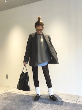 「アイテム（テーラードジャケット）」を使った、kayoさん（レディース・164cm）の冬コーディネート