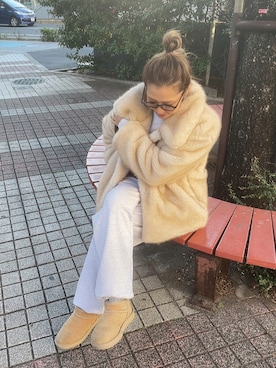 「アイテム（ジャケット/アウター）」を使った、kayoさん（レディース・164cm）の冬コーディネート