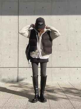 「アイテム（タイツ/ストッキング）」を使った、kayoさん（レディース・164cm）の冬コーディネート