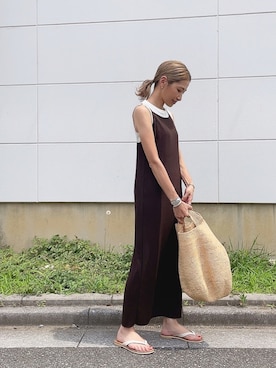 「ODORATA（オドラタ）のアイテム」を使った、kayoさん（レディース・164cm）の夏コーディネート