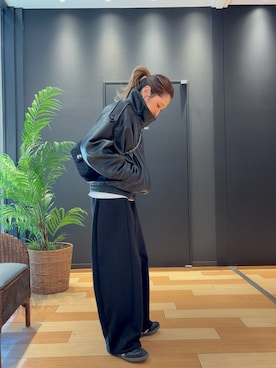 「アイテム（スウェット）」を使った、kayoさん（レディース・164cm）の春コーディネート