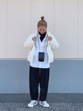 「Not So Ape（ノットソーエイプ）のアイテム」を使った、kayoさん（レディース・164cm）の冬コーディネート