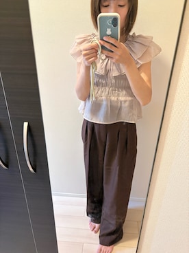 「earth music&ecology（アースミュージックアンドエコロジー）のアイテム」を使った、haruさん（レディース・154cm）の夏コーディネート