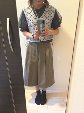 「Samansa Mos2（サマンサ モスモス）のアイテム」を使った、haruさん（レディース・154cm）の秋コーディネート