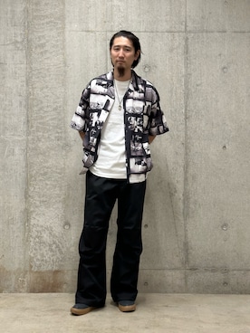 「スケボー」｜伊藤英俊さん（メンズ・179cm）の夏コーディネート