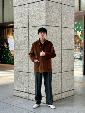「アイテム（テーラードジャケット）」を使った、ノリ　カワハラさん（メンズ・178cm）の秋コーディネート