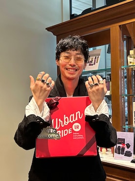 「ur_welcomeありがとうに会いに行く。」｜ノリ　カワハラさん（メンズ・178cm）の冬コーディネート