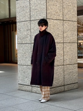 「アイテム（ステンカラーコート）」を使った、ノリ　カワハラさん（メンズ・178cm）の秋コーディネート