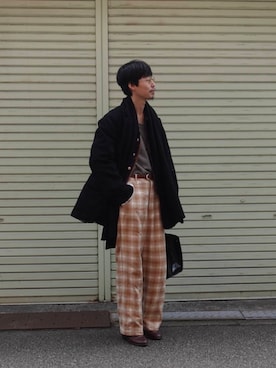 「ur_welcomeありがとうに会いに行く。」｜ノリ　カワハラさん（メンズ・178cm）の冬コーディネート