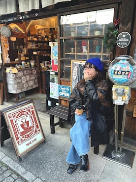 「merry jenny（メリージェニー）のアイテム（ブーツ）」を使った、ウメトラマンさん（レディース・155cm）の春コーディネート