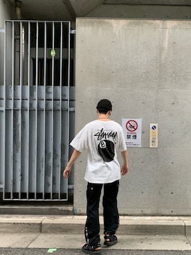 「DOLCE&GABBANA（ドルチェアンドガッバーナ）のアイテム（カーゴパンツ）」を使った、k.sさん（メンズ・181cm）の秋コーディネート