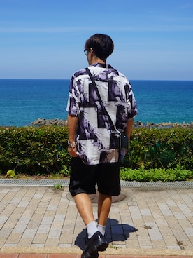 「RAF SIMONS（ラフシモンズ）のアイテム（アクセサリー）」を使った、フジさん（メンズ・175cm）の夏コーディネート