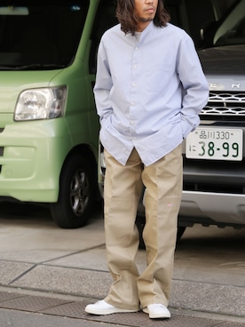 「アイテム（チノパンツ）」を使った、naotoさん（メンズ・172cm）の夏コーディネート