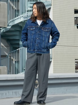 「Levi's（リーバイス）のアイテム（ジャケット/アウター）」を使った、naotoさん（メンズ・172cm）の春コーディネート