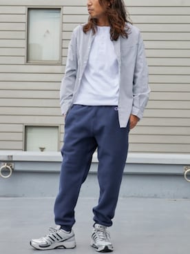 「Champion（チャンピオン）のアイテム」を使った、naotoさん（メンズ・171cm）の秋コーディネート