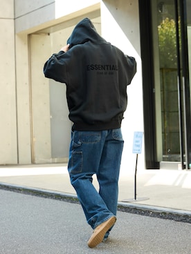 「FOG ESSENTIALS（エフオージーエッセンシャルズ）のアイテム」を使った、naotoさん（メンズ・172cm）の冬コーディネート