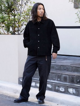 「アイテム（ウォレットチェーン）」を使った、naotoさん（メンズ・172cm）の冬コーディネート